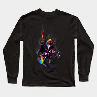 Dark Knight of Rainbows Long Sleeve T-Shirt